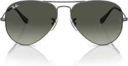 Ray Ban Aviator Sonnenbrillen Silber mit Metallischem Rahmen