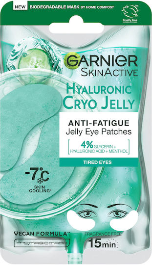 Garnier Skin Naturals Hyaluronic Cryo Jelly Eyes Revitalization / Moisturizing Mask 2pcs