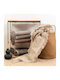 Borea Plexis Фотьойл Throw Chenille 150x180 см Екрю
