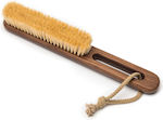 Steamery Wooden Cleaning Brush with Handle Brown