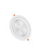 V-TAC Round Metallic Recessed Spot with Integrated LED and Cool White Light White 9.6x9.6cm. 1pcs