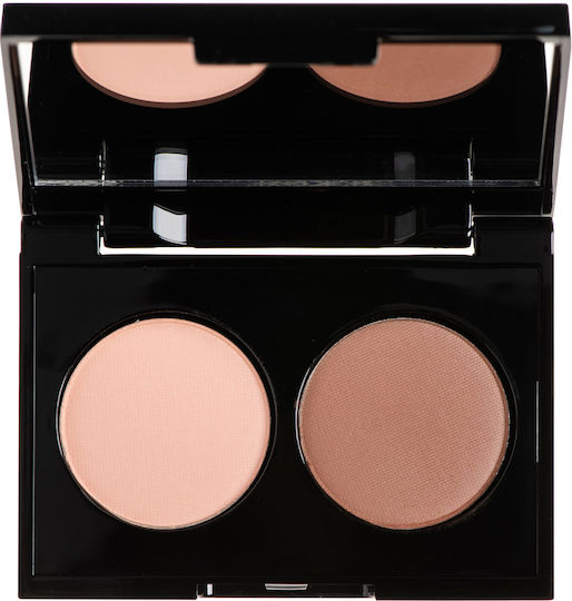Korres Volcanic Minerals Velvet Dual Eye Shadow Palette in Solid Form Orange Brick 22 3gr
