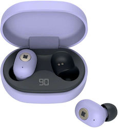 Kreafunk aBEAN In-ear Bluetooth Handsfree Ακουστικά με Θήκη Φόρτισης Μωβ