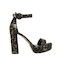 Mourtzi Wildleder Damen Sandalen in Mehrfarbig Farbe