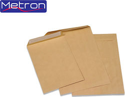 Metron Catalog Envelopes Set B5 Peel and Seal 500pcs 25x18cm Brown