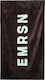 Emerson Emrsn Logo Πετσέτα Θαλάσσης Μαύρη 160x86εκ.