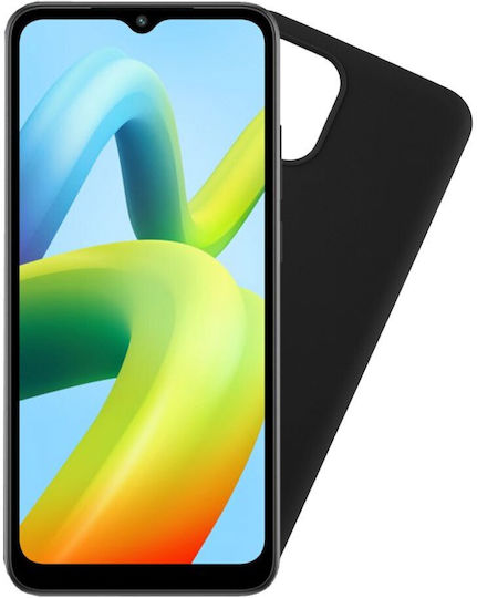 Volte-Tel Silicon Camera Guard Back Cover Σιλικόνης Μαύρο (Redmi A1 / A2)