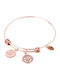Natalie Gersa Women's Bracelet Handcuffs with Eye Design in Gold Plated Stainless Steel 21cm