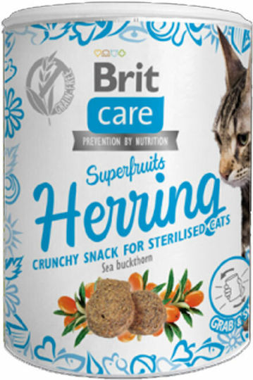 Brit Care Superfruit Treats Herring For Adult Cats 100gr