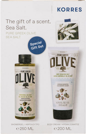 Korres Pure Greek Olive Sea Salt Skin Care Set for Moisturizing