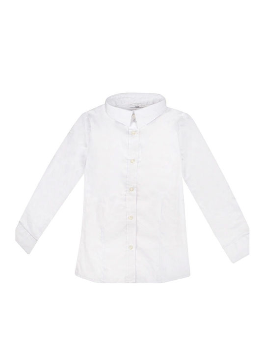 Funky Kids One Color Shirt Long Sleeve White