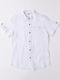 Kids One Color Shirt Long Sleeve Linen White