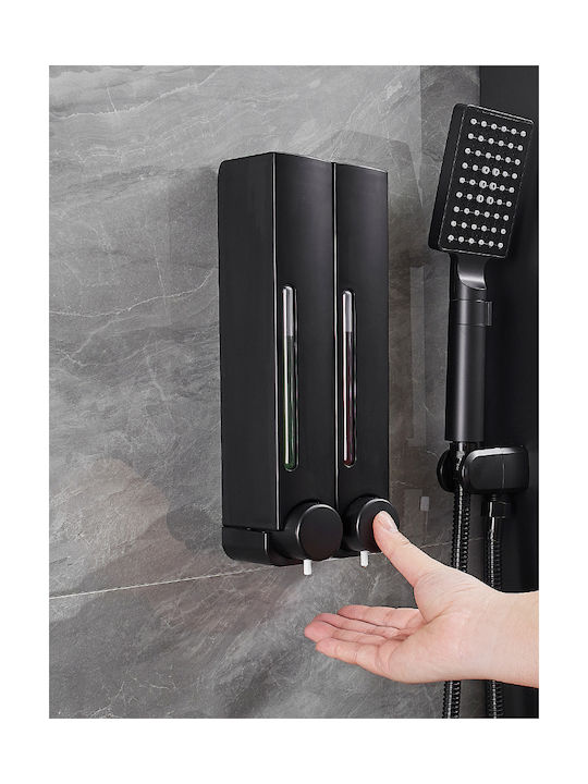 Wall Mounted Metallic Dispenser for the Kitchen Black