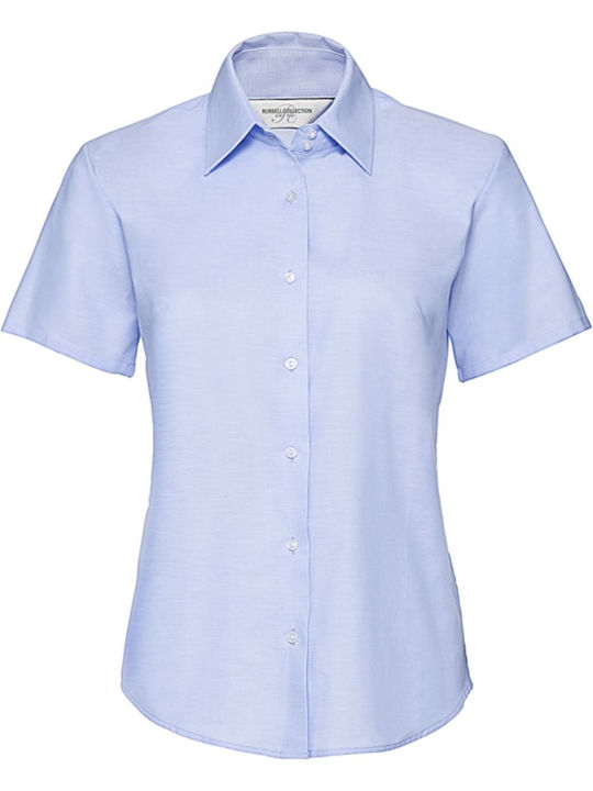 Russell Europe Women's Monochrome Short Sleeve Shirt Light Blue
