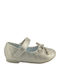 Kids Anatomic Ballerinas with Hoop & Loop Closure Gold