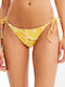 Desigual Bikini Slip with Ties Yellow