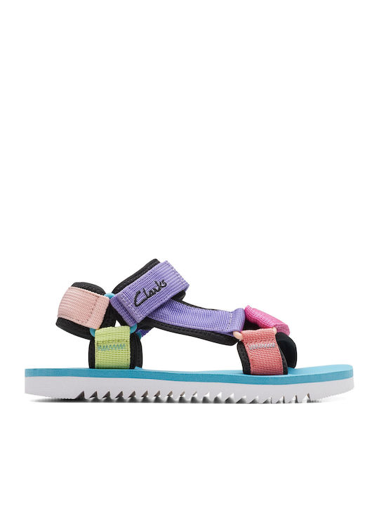 Clarks Παιδικά Πέδιλα Peak Web K Πολύχρωμα
