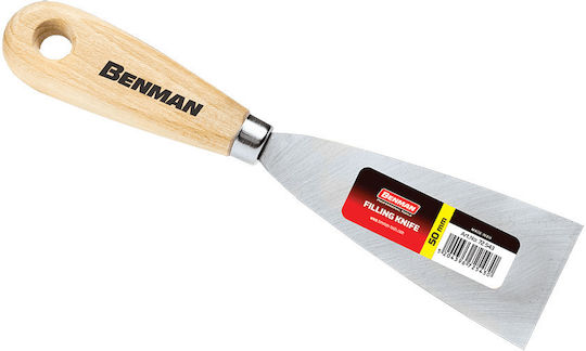 Benman Στοκαδόρος Μεταλλικός 80mm με Ξύλινη Λαβή 72546