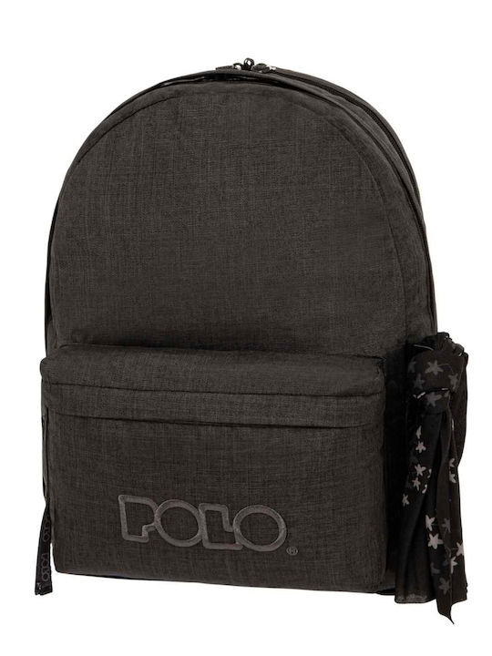 Polo Double Scarf School Bag Backpack Junior High-High School Jean Grey 30lt 2023