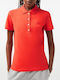 Lacoste Women's Polo Shirt Short Sleeve Dark Red
