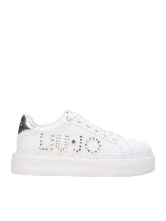Adidași Flatforms Pentru Femei Albă