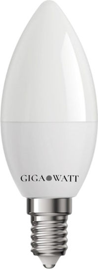 GigaWatt LED Bulb 9W for Socket E14 and Shape C37 Natural White 900lm