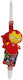Πασχαλινή Λαμπάδα Iron Man Στρογγυλή Iron Man Marvel Buddies Κόκκινη