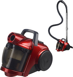 HomeVero Bagless Vacuum Cleaner 700W 2lt Red