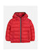 Boys Sports Jacket Red with Ηood -RED