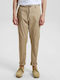 Akjames 901091 Pantaloni Chino Bărbați Bej