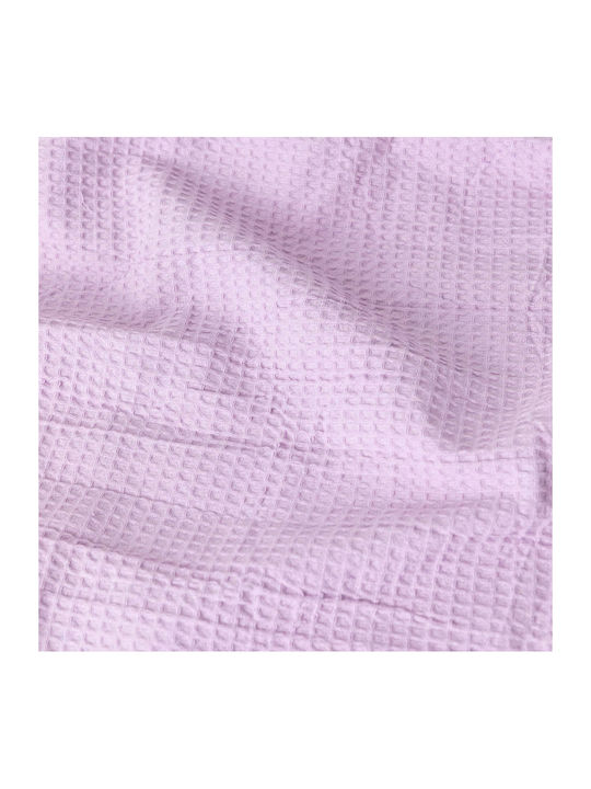 Borea Waffle Blanket Pique Queen 230x260cm. Lilac