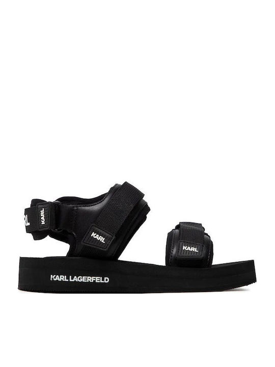 Karl Lagerfeld Leather Sandals Black