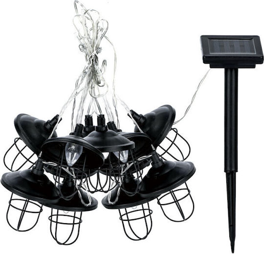 Xanlite Hanging Solar Light Garland with Warm White Light 3000K IP44