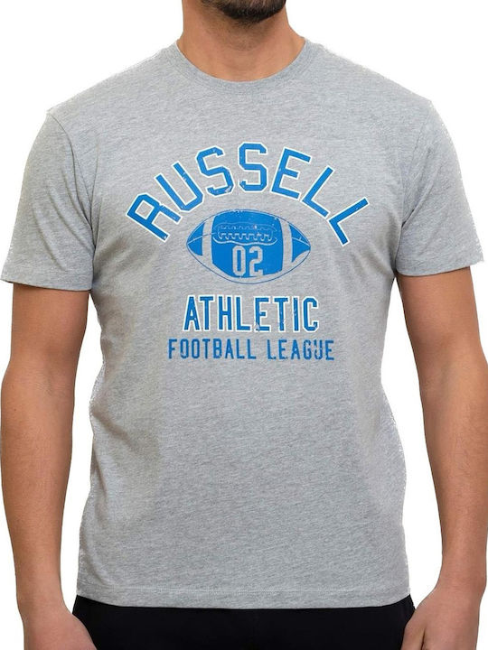 Russell Athletic Ανδρικό T-shirt Γκρι με Στάμπα