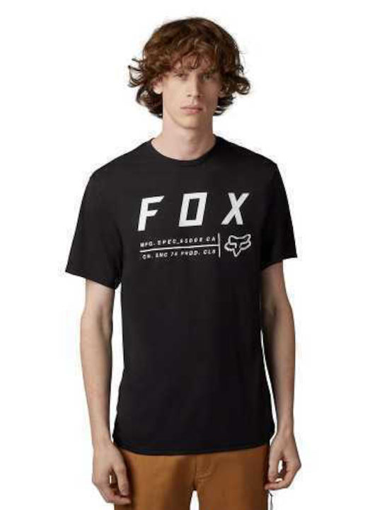 Fox T-shirt Bărbătesc cu Mânecă Scurtă Negru