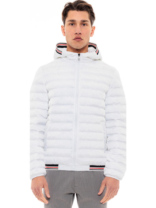 Biston Geacă De Iarnă Puffer Albă