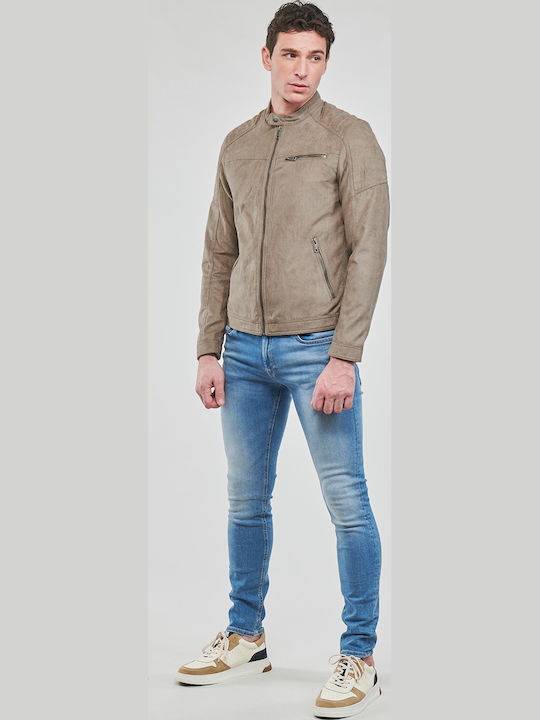 Jack & Jones Jacket Made of Synthetic Leather B...