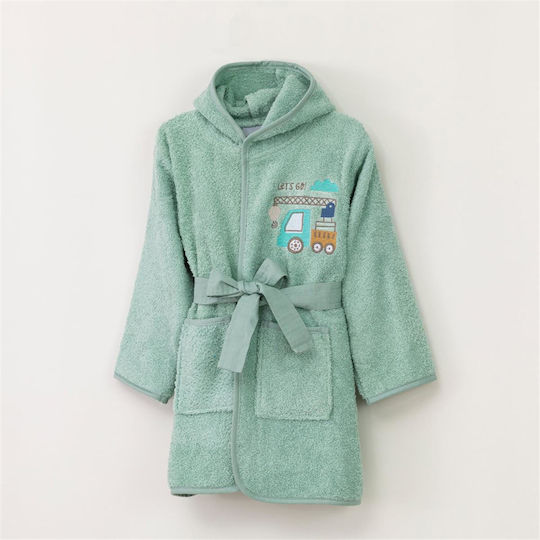 Borea Kids Hooded Bathrobe Crane Veraman