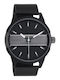 Oozoo Timepieces Ανδρικό Ρολόι 45mm Χρονογράφος Μπαταρίας με Μαύρο Μεταλλικό Μπρασελέ