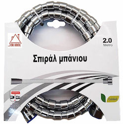 Metallic Shower Hose Silver 200cm