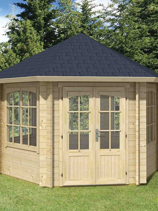 Wooden Home Beige L3.23xW3.23xH3.7m