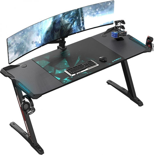 Γραφείο Gaming Z60 με LED 153x60x78.5εκ. Μαύρο