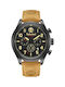 Timberland Ashmont Watch Chronograph Battery with Brown Leather Strap