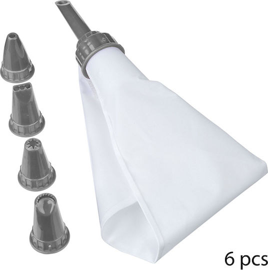 5Five Set Pungi De Patiserie Din Silicon 6 Bucăți 100201A