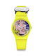 Swatch MoMA New York By Tadanori Yokoo Ρολόι Μπαταρίας με Καουτσούκ Λουράκι σε Κίτρινο χρώμα