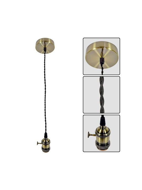 Vivalux Retro Nude Pendant Lamp E27 Bronze