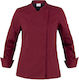 Giblor's Coat Chef Female Burgundy with Long Sl...