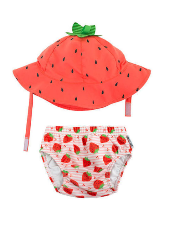 Zoocchini Kids Swimwear Swim Diaper with Hat Re...