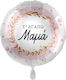 Luftballon Folie Rund Rosa 43cm