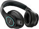Awei A100BL Bluetooth Wireless Over Ear Headphones with Radio with 12 hours of Operation Black